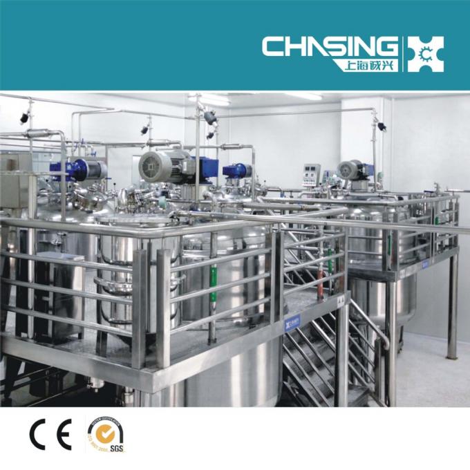 Shanghai die de Vloeibare Zeep het Maken van de de Installatiemixer van Machine/Mixing homogenisator en het vacuüm achtervolgen