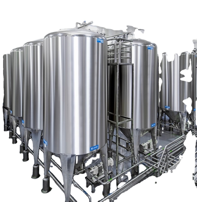 100-20000L Farmaceutische opslagtank 0,5 MPa verticale stalen opslagtank